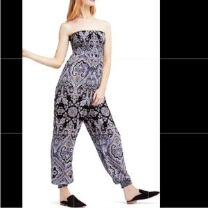 Free People Strapless Jumpsuit